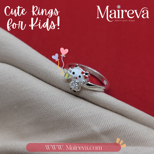 Teddy Diamond Ring - 92.5 SIlver