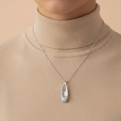 Honeycomb Droplet Pendant Set | Made With Pure 925 Silver