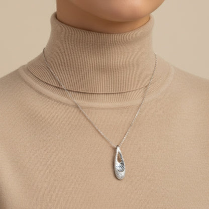 Honeycomb Droplet Pendant Set | Made With Pure 925 Silver