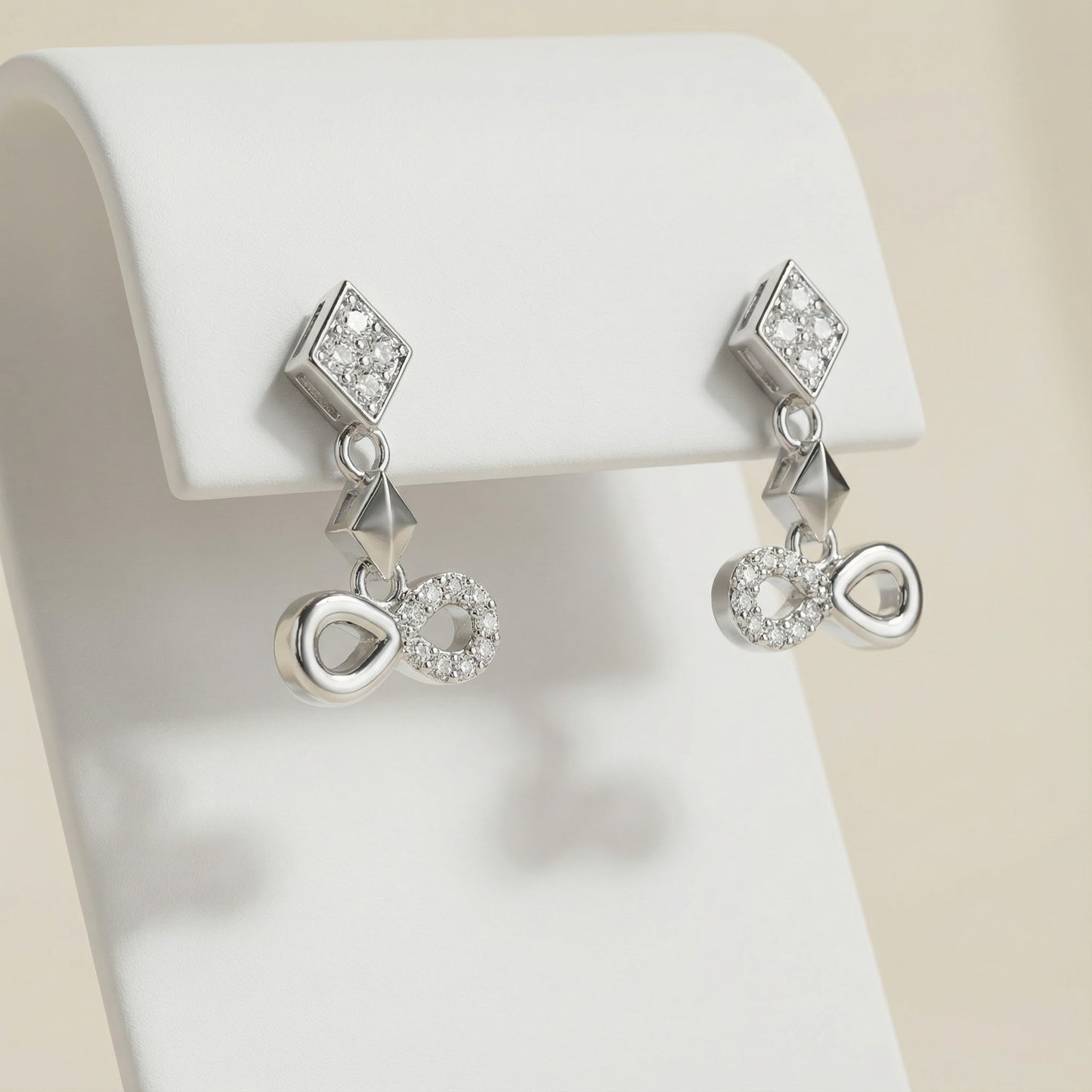 Modern Geometric Link Drop Earrings | Made With Pure 925 Silver