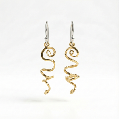 Whimsical Swirl Drop Earrings | Made With Pure 925 Silver