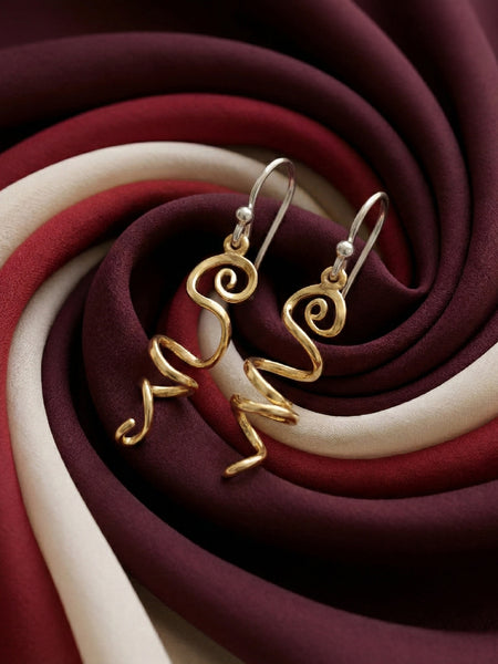 Whimsical Swirl Drop Earrings | Made With Pure 925 Silver