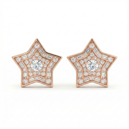 Celestial Starburst Studs | Made With Pure 925 Silver