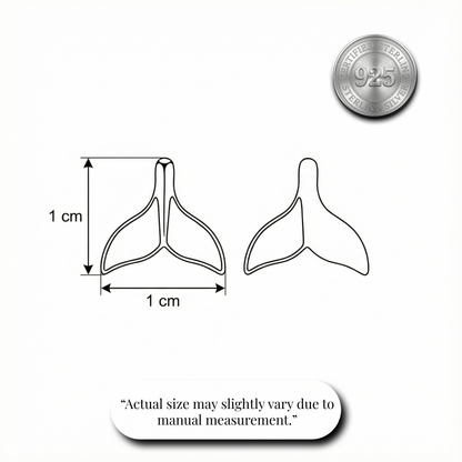 Whimsical Mermaid Tail Studs | Made With Pure 925 Silver