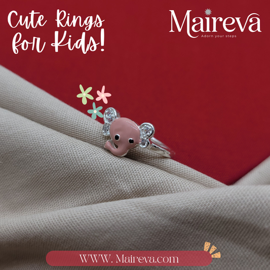 Elephant Sparkle Ring - 92.5 SIlver