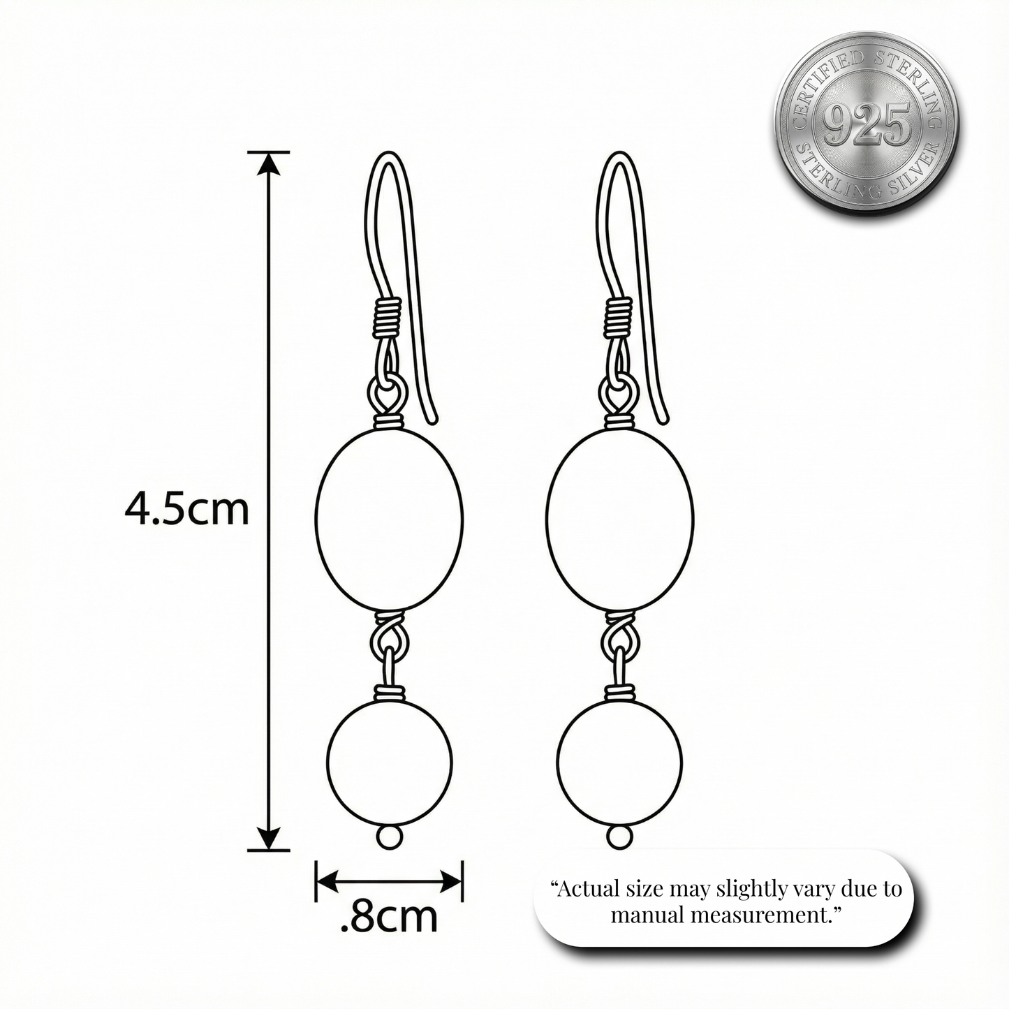 Rose Quartz & Pearl Drop Earrings | Made With Pure 925 Silver