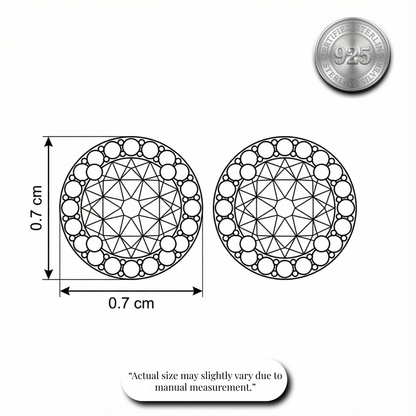 Classic Halo Stud Earrings | Made With Pure 925 Silver