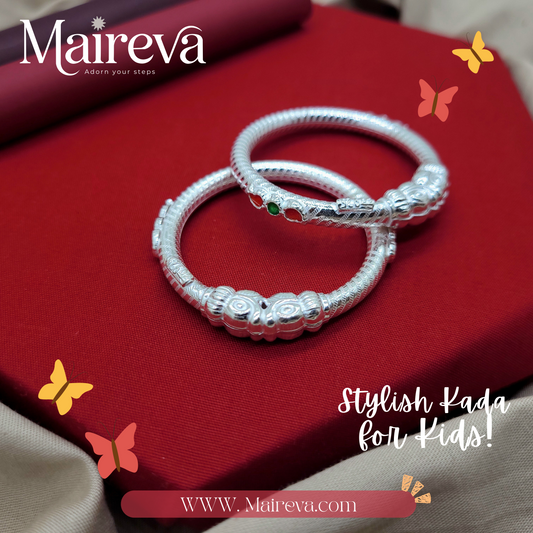 Traditional Charm Kids Kada Set (17.2g)- 92.5 Silver