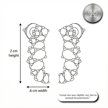 Cascading Climber Ear Cuffs | Made With Pure 925 Silver