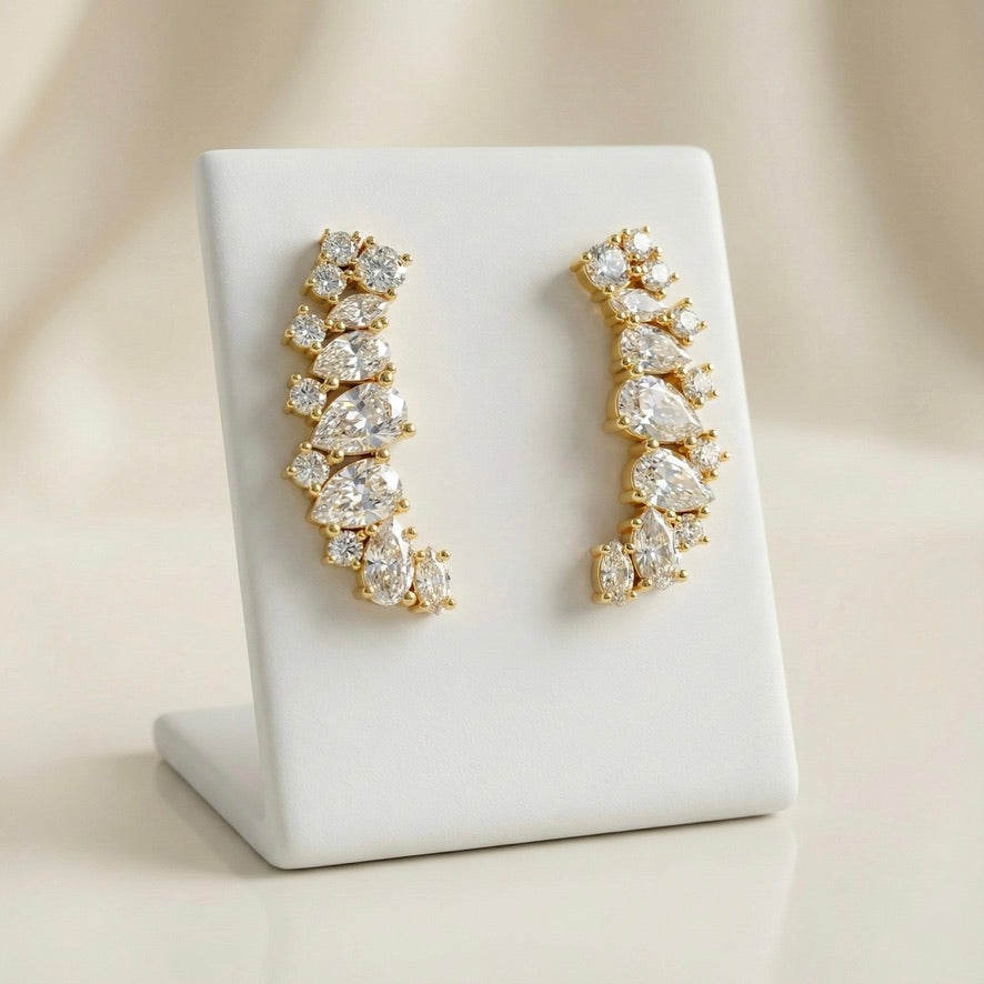 Cascading Climber Ear Cuffs | Made With Pure 925 Silver