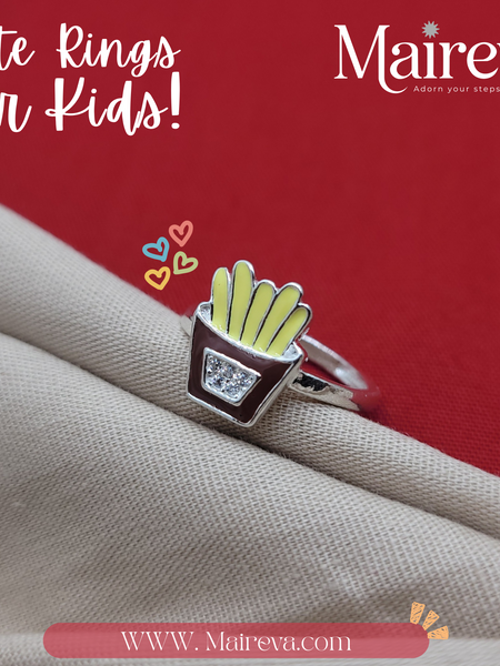 French Fries Kids Ring – 92.5 Silver