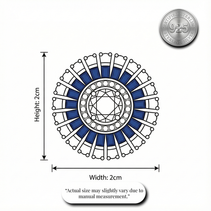 Sapphire Burst Stud Earrings | Made With Pure 925 Silver