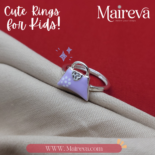 Polka Dot Purse Ring - 92.5 Silver