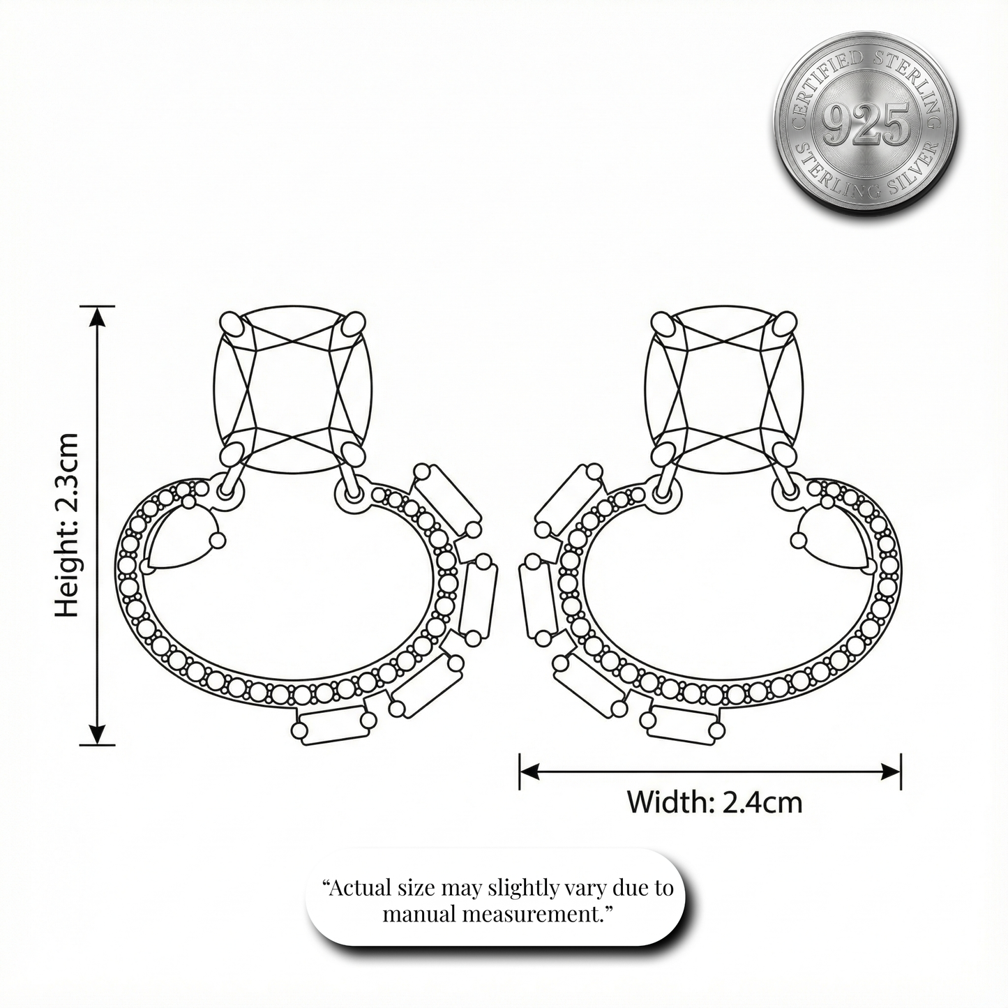 Radiant Yellow Cushion & Pave Hoops | Made With Pure 925 Silver