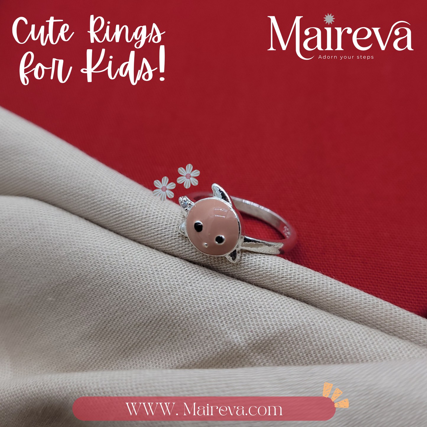 Little Piggy Ring - 92.5 Silver
