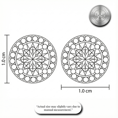 Classic Diamond-Look Halo Studs | Made With Pure 925 Silver