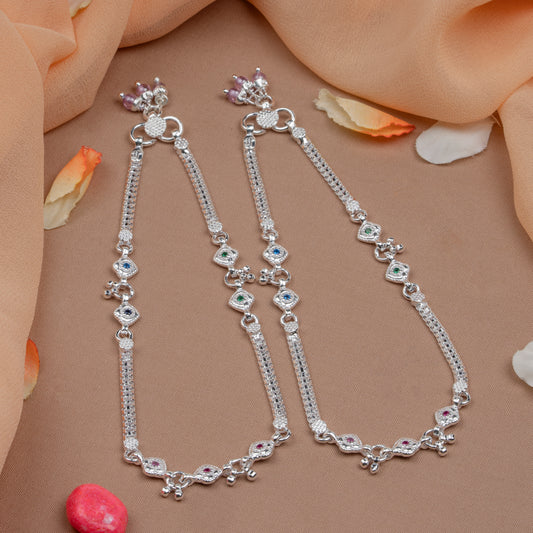 Pankhudi Lightweight Daily Wear Payal for Girls (Anklet)