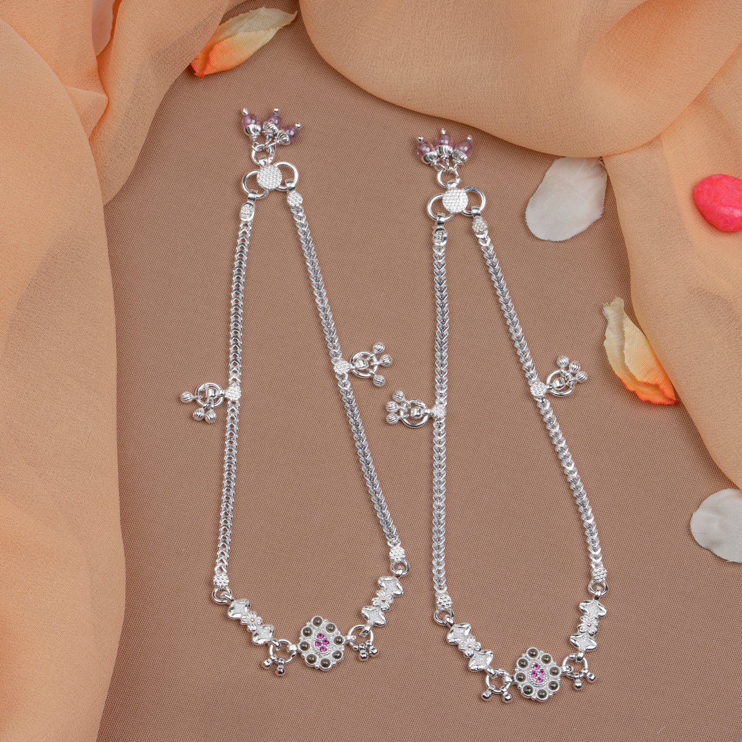 Pankhudi Lightweight Daily Wear Payal for Girls (Anklet)