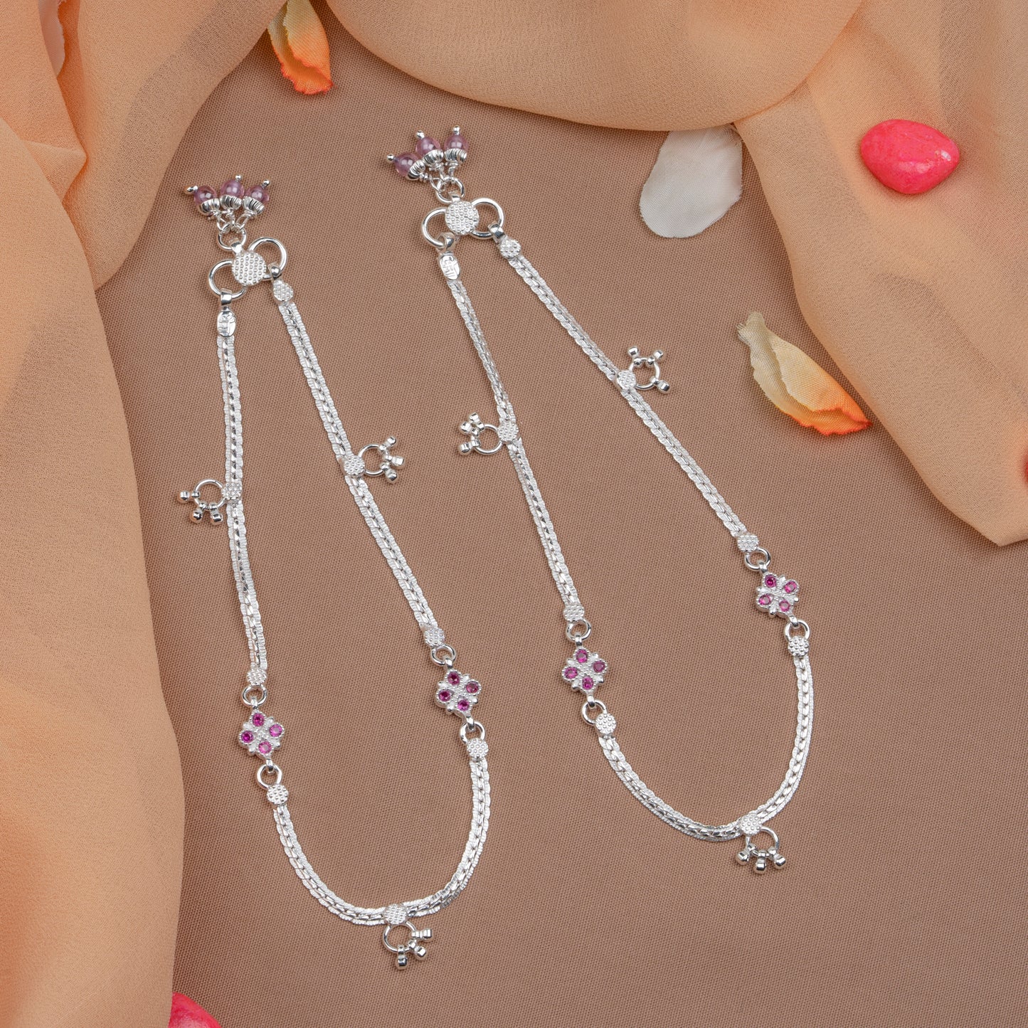 Pankhudi Lightweight Daily Wear Payal for Girls (Anklet)
