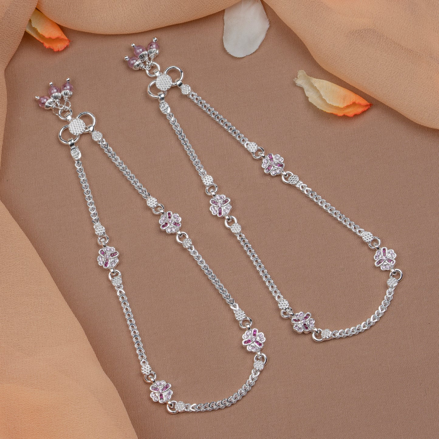 Pankhudi Lightweight Daily Wear Payal for Girls (Anklet)