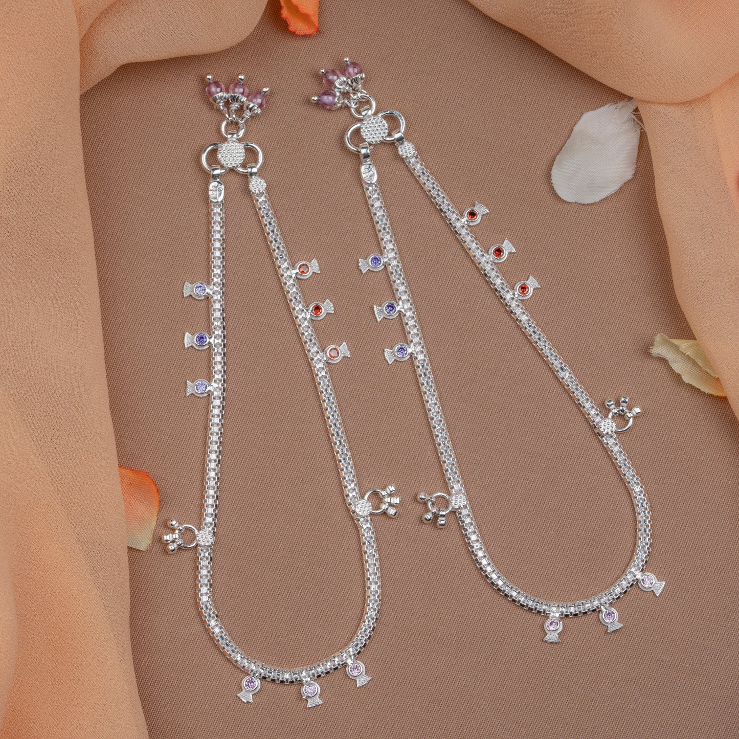 Pankhudi Lightweight Daily Wear Payal for Girls (Anklet)