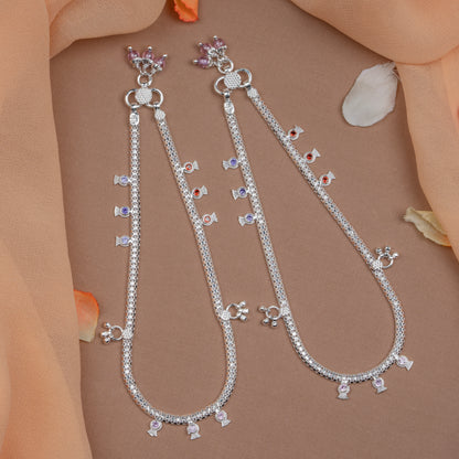 Pankhudi Lightweight Daily Wear Payal for Girls (Anklet)