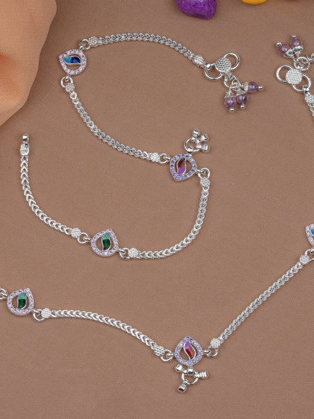 Pankhudi Lightweight Daily Wear Payal for Girls (Anklet)