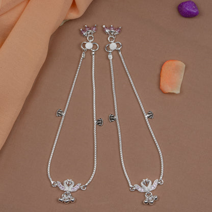Pankhudi Lightweight Daily Wear Payal for Girls (Anklet)
