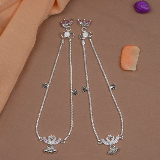 Pankhudi Lightweight Daily Wear Payal for Girls (Anklet)