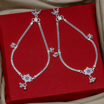 Pankhudi Lightweight Daily Wear Payal for Girls (Anklet)