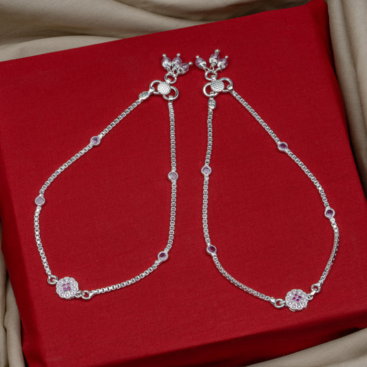 Pankhudi Lightweight Daily Wear Payal for Girls (Anklet)