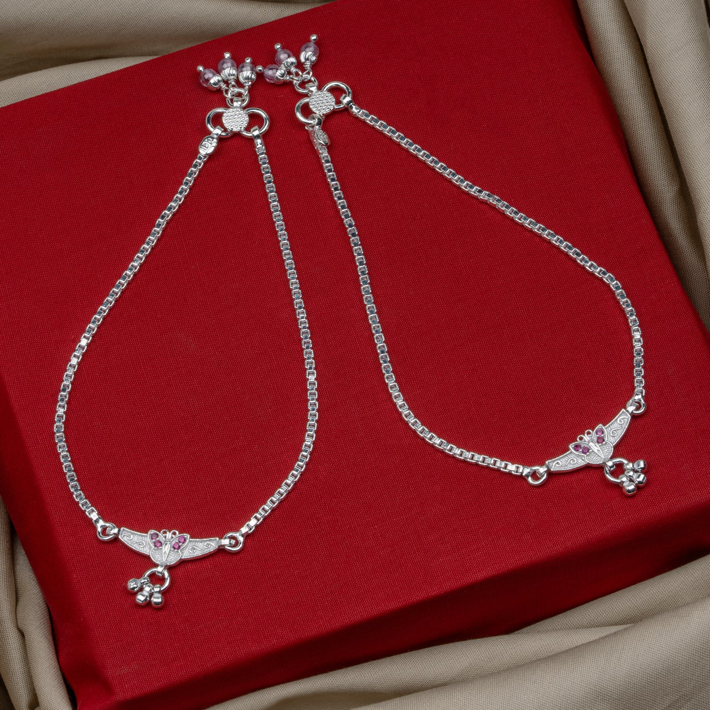 Pankhudi Lightweight Daily Wear Payal for Girls (Anklet)