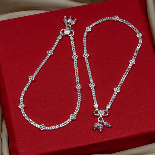 Pankhudi Lightweight Daily Wear Payal for Girls (Anklet)