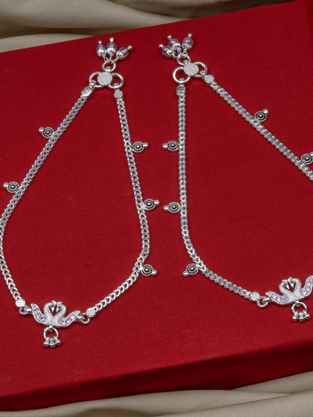 Pankhudi Lightweight Daily Wear Payal for Girls (Anklet)