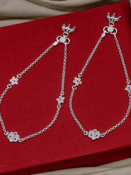 Pankhudi Lightweight Daily Wear Payal for Girls (Anklet)