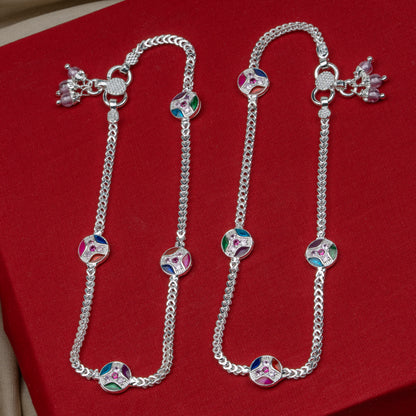 Pankhudi Lightweight Daily Wear Payal for Girls (Anklet)