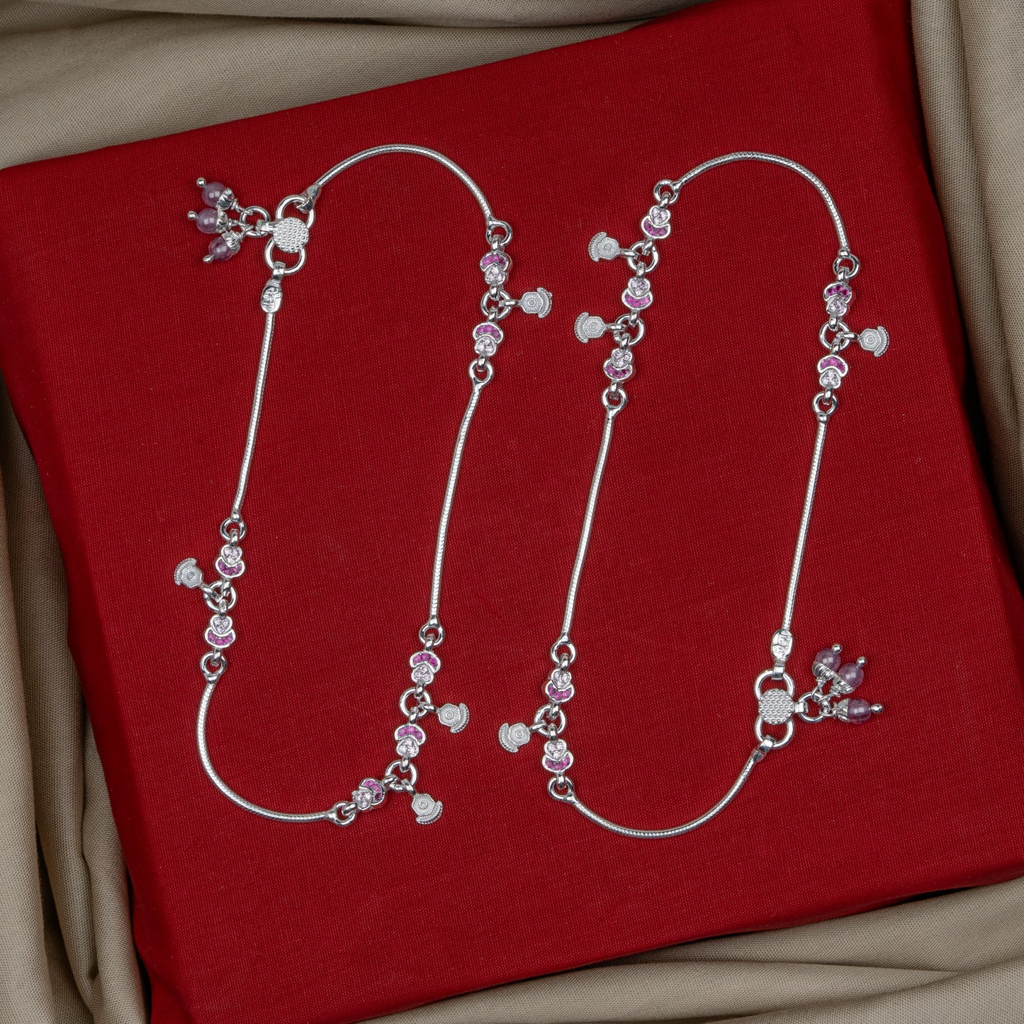 Pankhudi Lightweight Daily Wear Payal for Girls (Anklet)