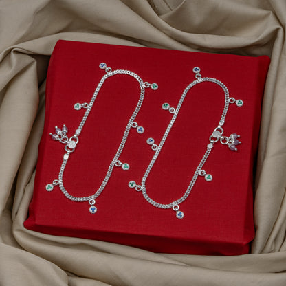 Pankhudi Lightweight Daily Wear Payal for Girls (Anklet)