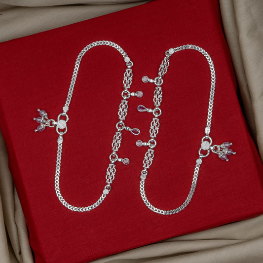 Pankhudi Lightweight Daily Wear Payal for Girls (Anklet)