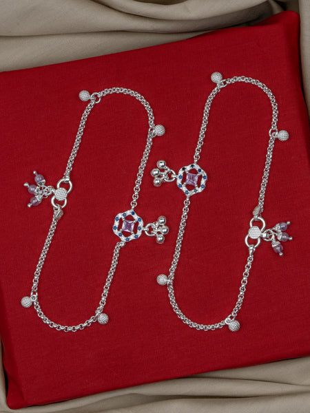 Pankhudi Lightweight Daily Wear Payal for Girls (Anklet)