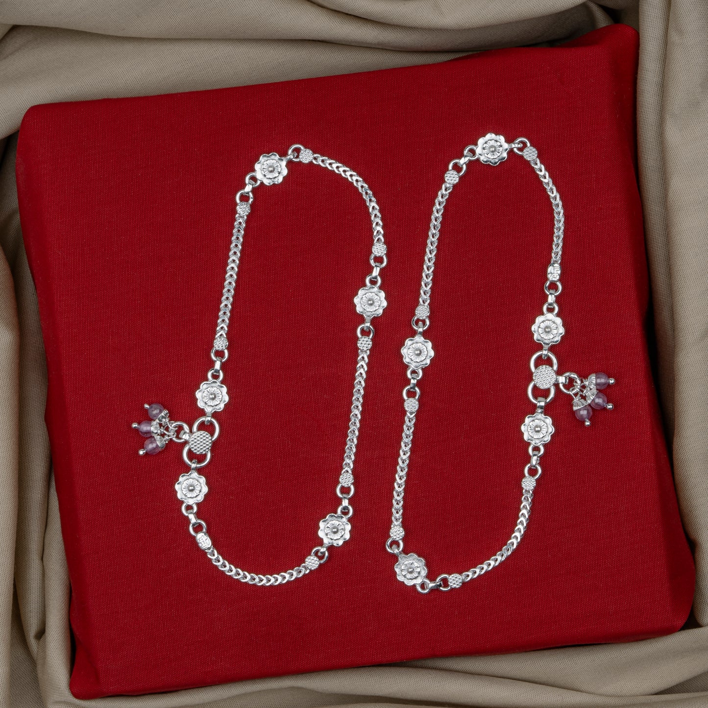 Pankhudi Lightweight Daily Wear Payal for Girls (Anklet)