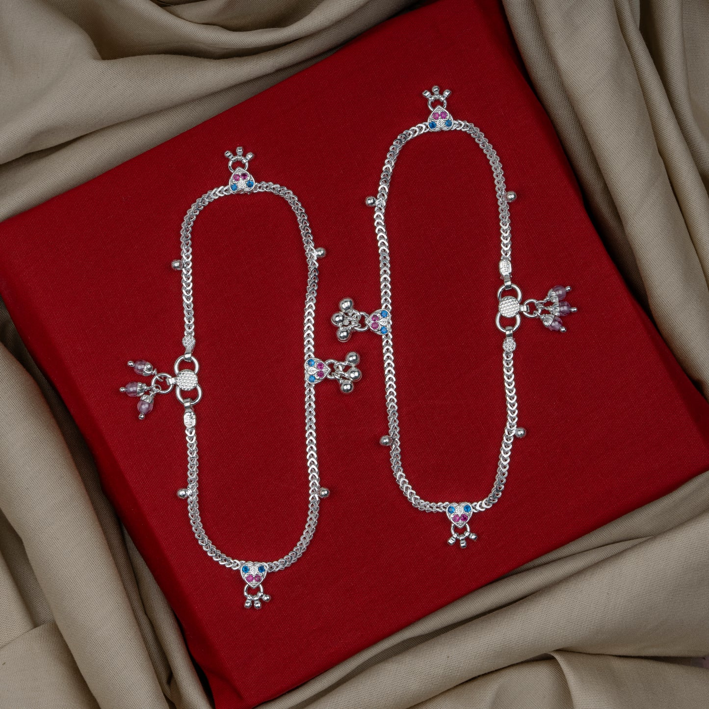 Pankhudi Lightweight Daily Wear Payal for Girls (Anklet)