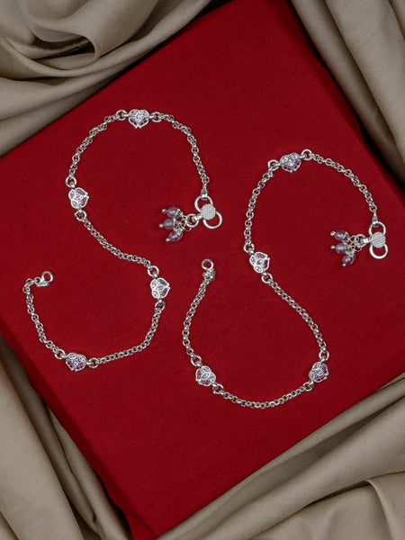 Pankhudi Lightweight Daily Wear Payal for Girls (Anklet)