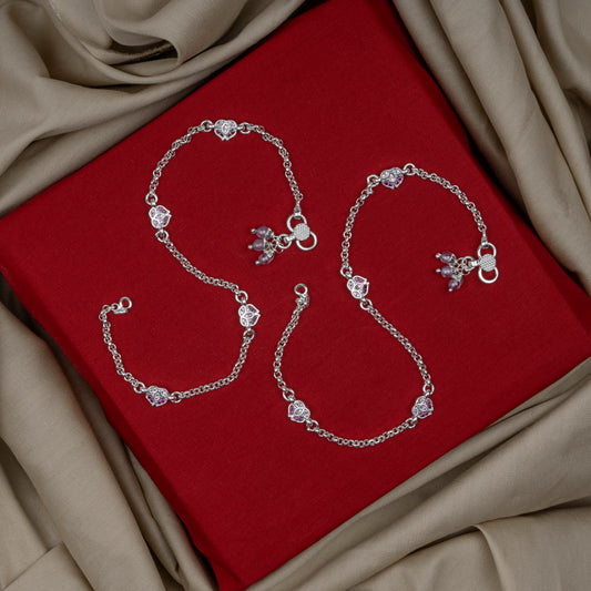Pankhudi Lightweight Daily Wear Payal for Girls (Anklet)