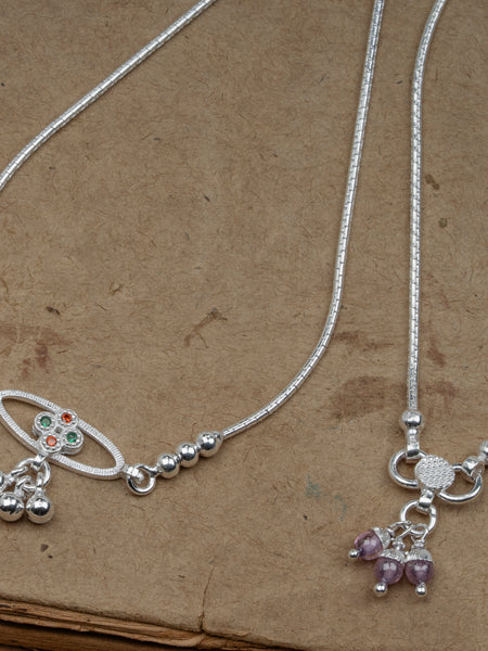 Pankhudi Lightweight Daily Wear Payal for Girls (Anklet)