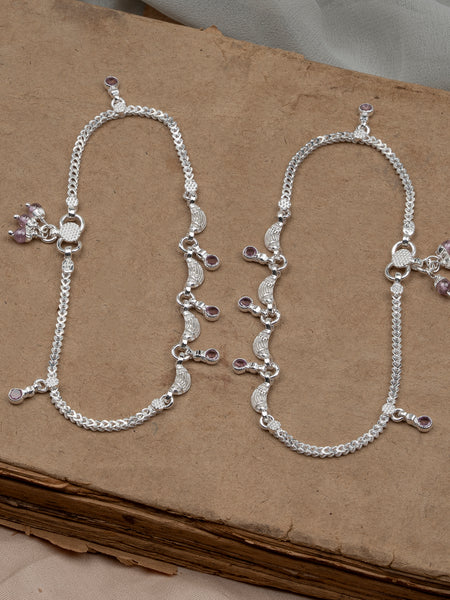 Pankhudi Lightweight Daily Wear Payal for Girls (Anklet)