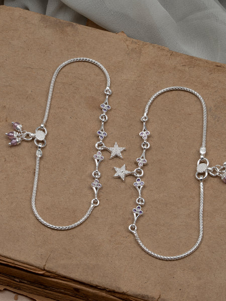 Pankhudi Lightweight Daily Wear Payal for Girls (Anklet)