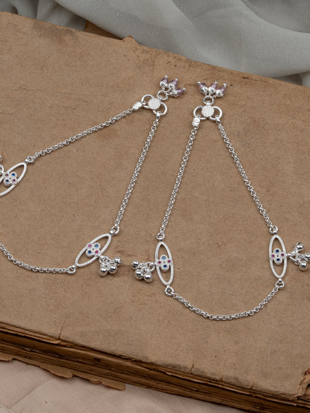 Pankhudi Lightweight Daily Wear Payal for Girls (Anklet)