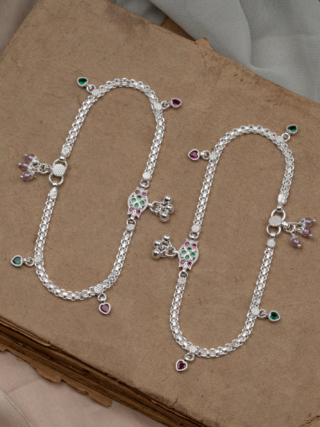 Pankhudi Lightweight Daily Wear Payal for Girls (Anklet)