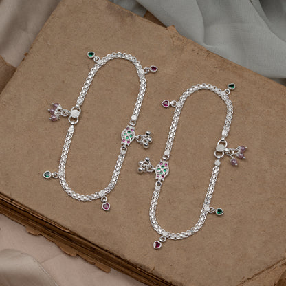 Pankhudi Lightweight Daily Wear Payal for Girls (Anklet)